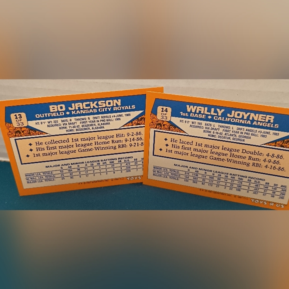 1987 Topps Toys 'R' Us Baseball Rookies Card Set - Picture 10 of 16